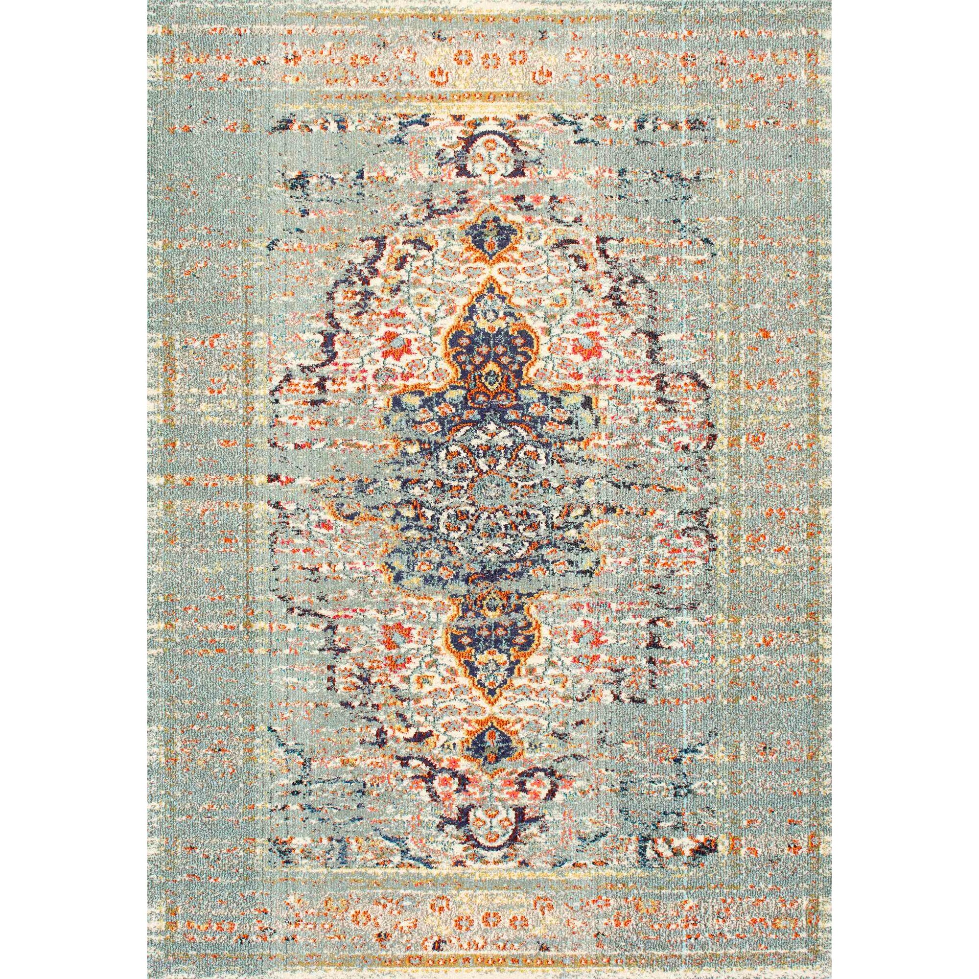 Bungalow Rose Estrel Blue Area Rug & Reviews