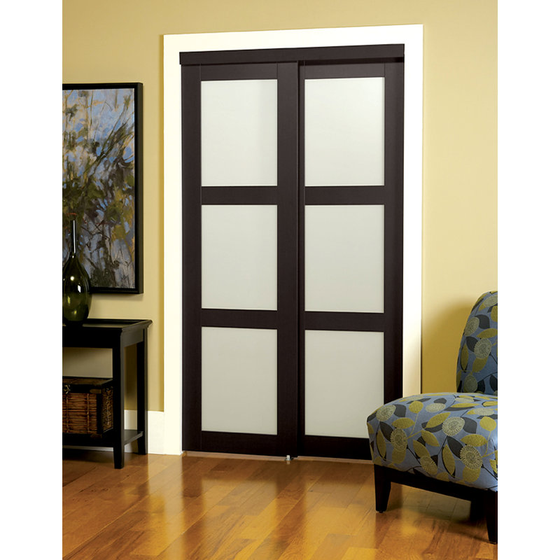 Erias Home Designs Glass Sliding Closet Doors Reviews Wayfair