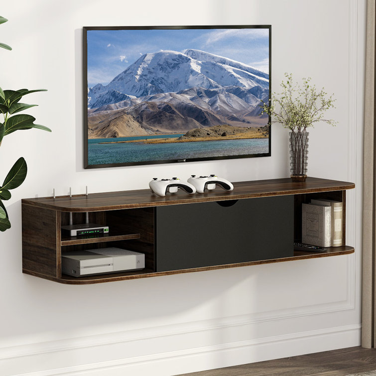Brayden Studio Clust Floating Tv Stand For Tvs Up To 49 Reviews Wayfair