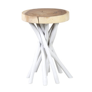 Natural Wood Side Table Wayfair