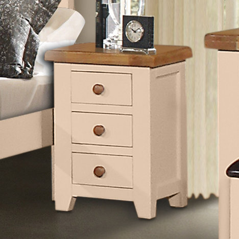 August Grove 3 Drawer Bedside Table Wayfair Co Uk