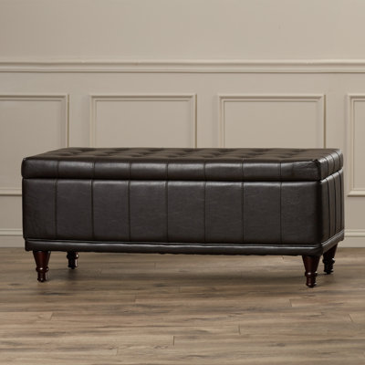 Darby Home Co Gilberts Bi Cast Vinyl Storage Bench