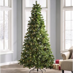7.5' Green Fir Artificial Christmas Tree with 450 Clear Lights