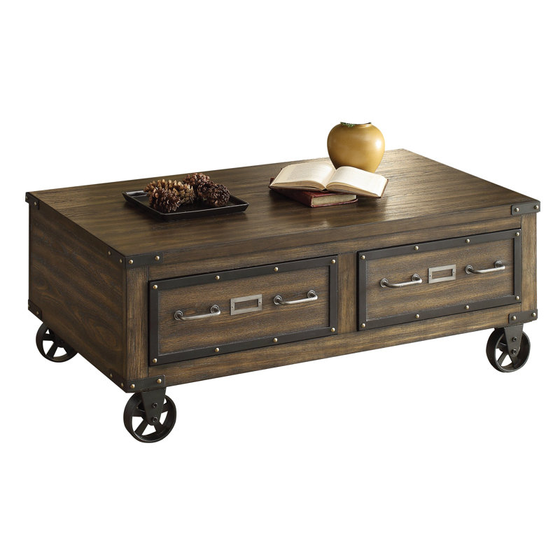 Aveline Wood Coffee Table with Storage