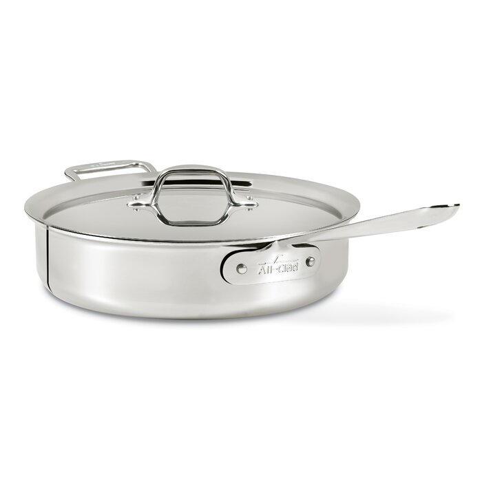 All-Clad D3™ Stainless Steel Saute Pan with Lid & Reviews ...