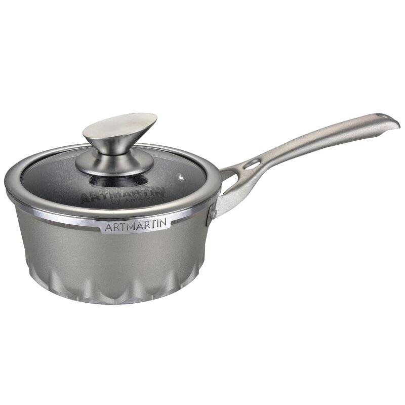 large non stick saute pan with lid