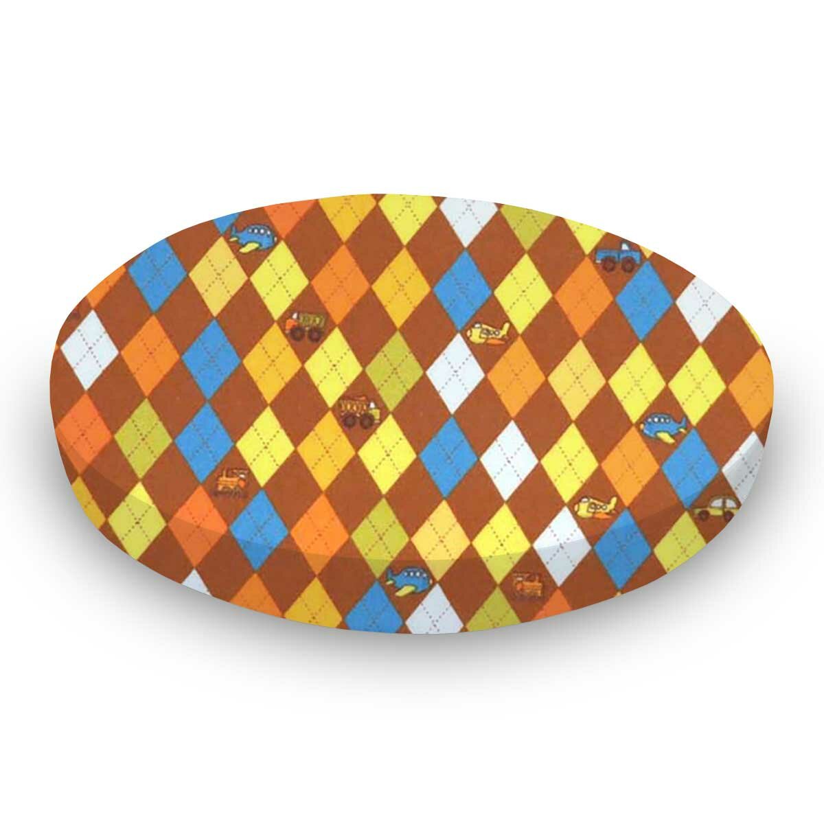 Sheetworld Argyle Transport Brown Fitted Crib Sheet Wayfair