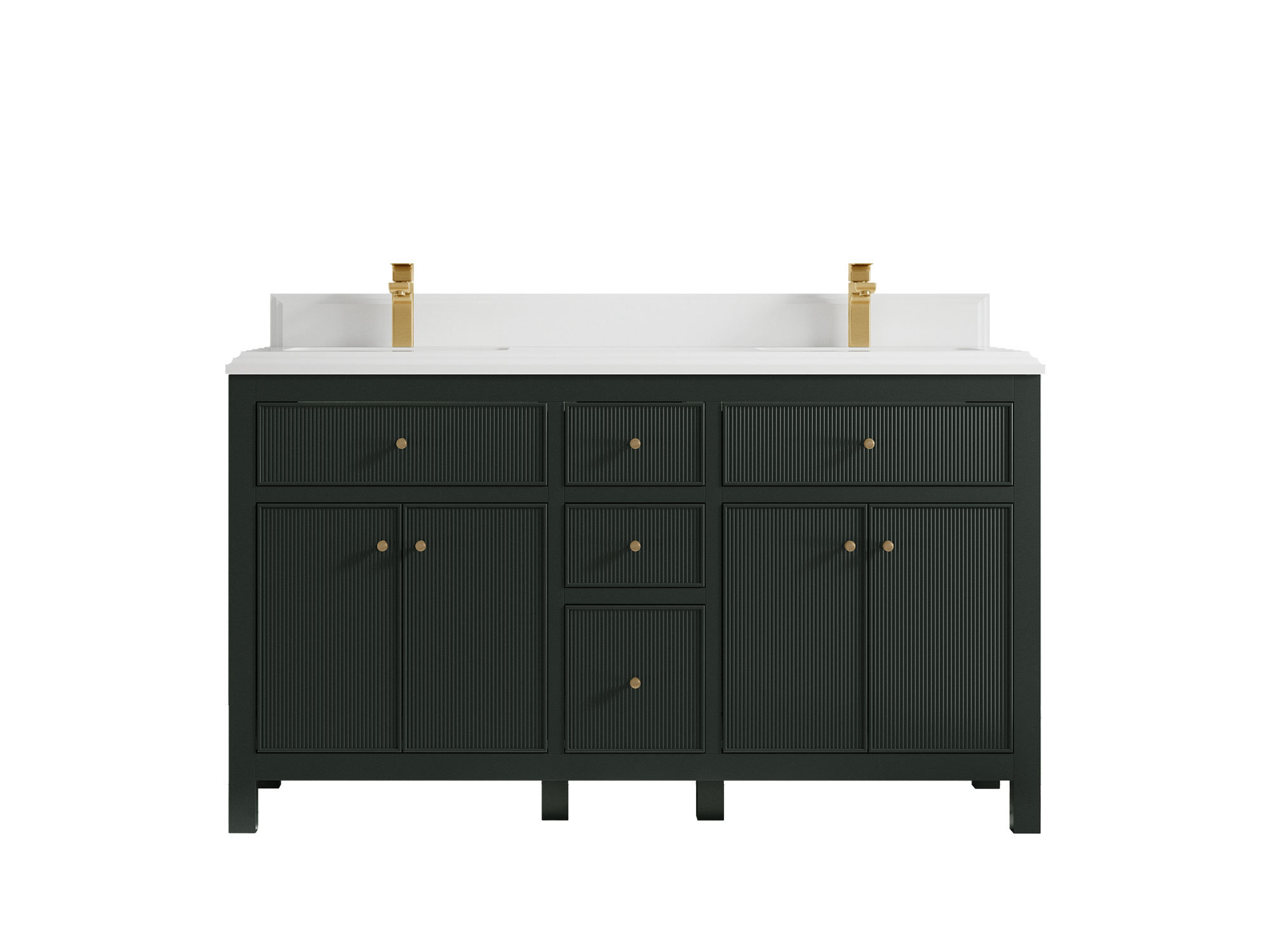 Willow Collections 60'' Freestanding Double Bathroom Vanity with