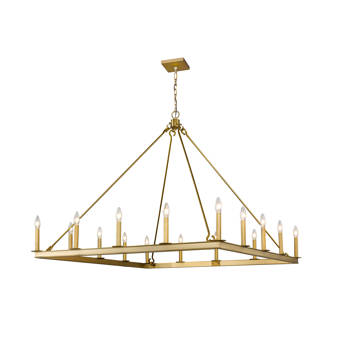 Gracie Oaks Jordan Lee 16 Light Candle Style Geometric Chandelier Wayfair