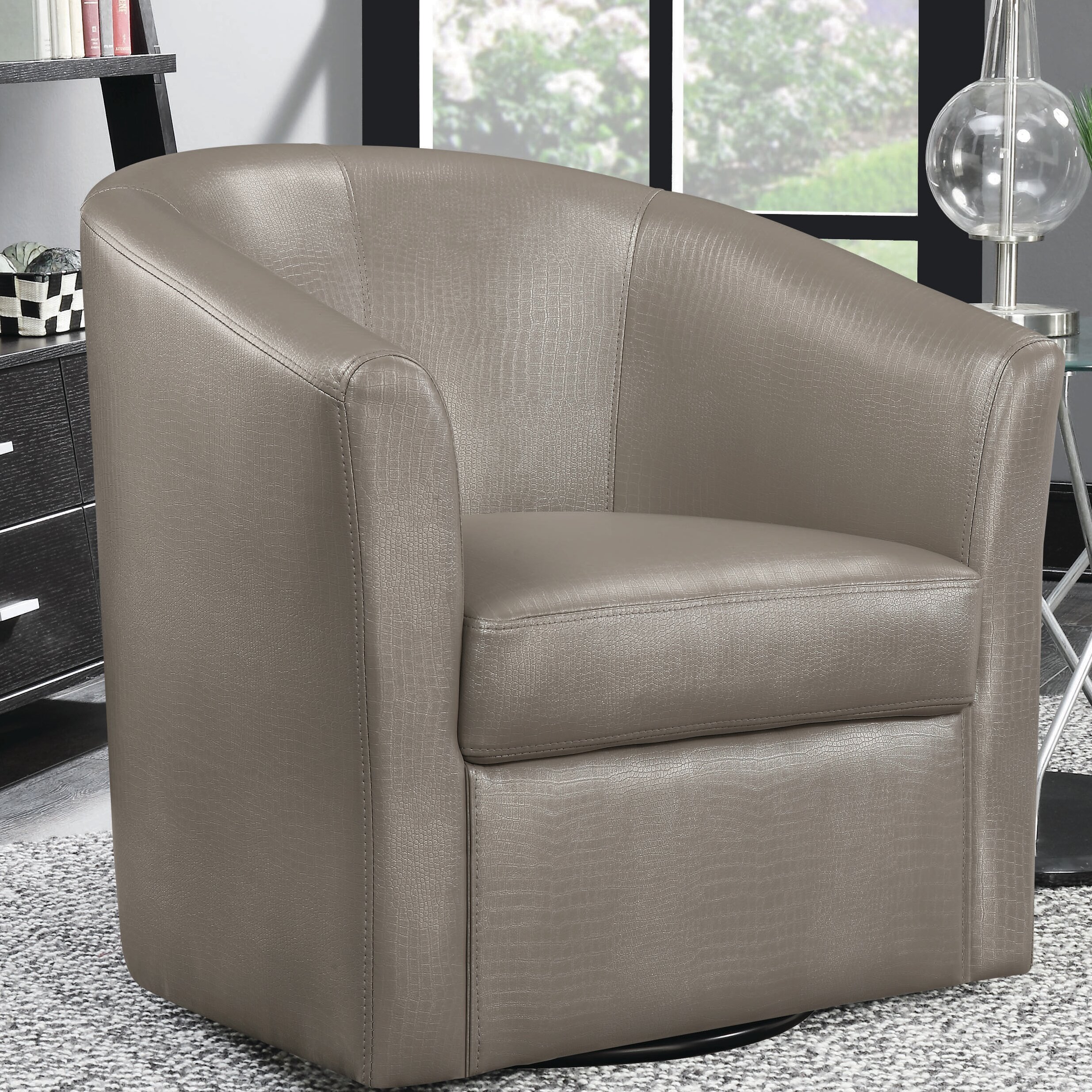 swivel barrel chair wayfair