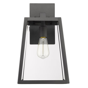 Go to store & view more images Krum Industrial Textured Outdoor Wall Lantern by Charlton Home