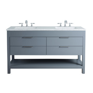 Palazzo 60-Inch Double Bathroom Vanity 60 inch bathroom vanities | joss & main Palazzo 60-Inch Double Bathroom Vanity 60 inch bathroom vanities | joss & main