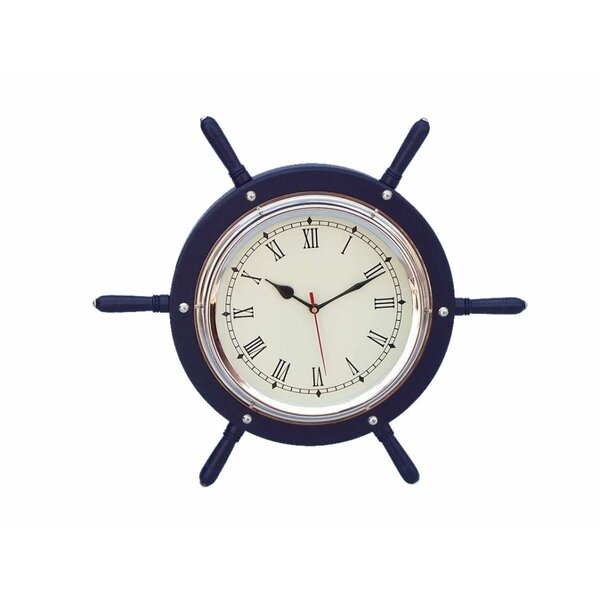 Details about   Nautical Ship Home Decorative Ship Wheel Wall Clock 