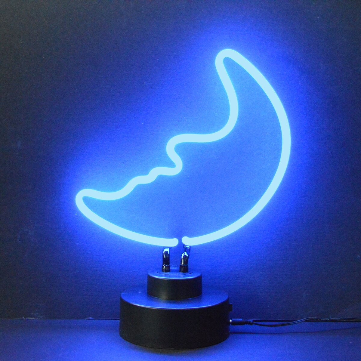 Bar Game Room Moon Tabletop Neon Sign