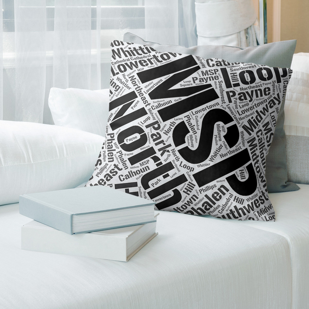 Artverse Minnesota Districts Word Art Leather Throw Pillow Cover Wayfair
