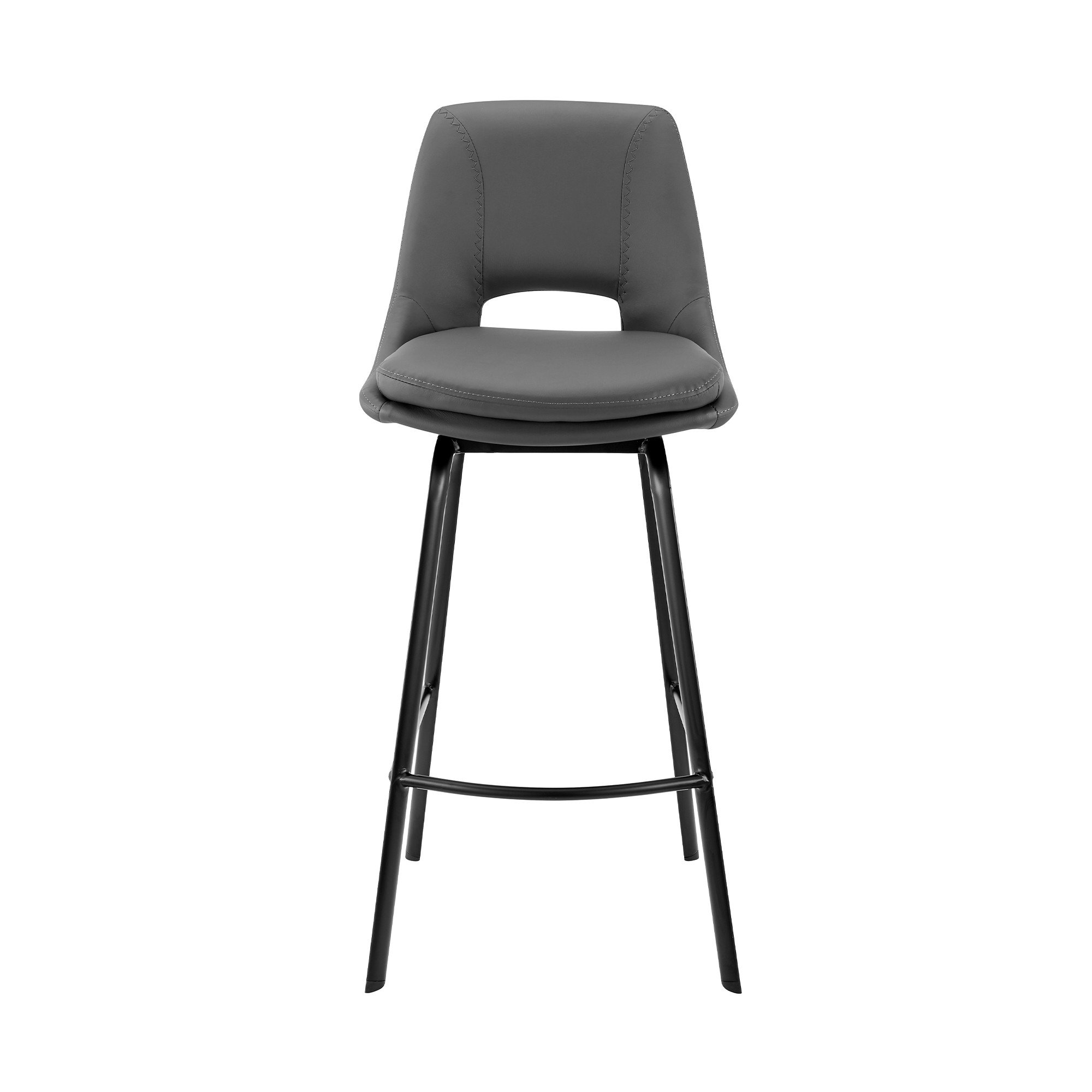 faux black leather bar stools