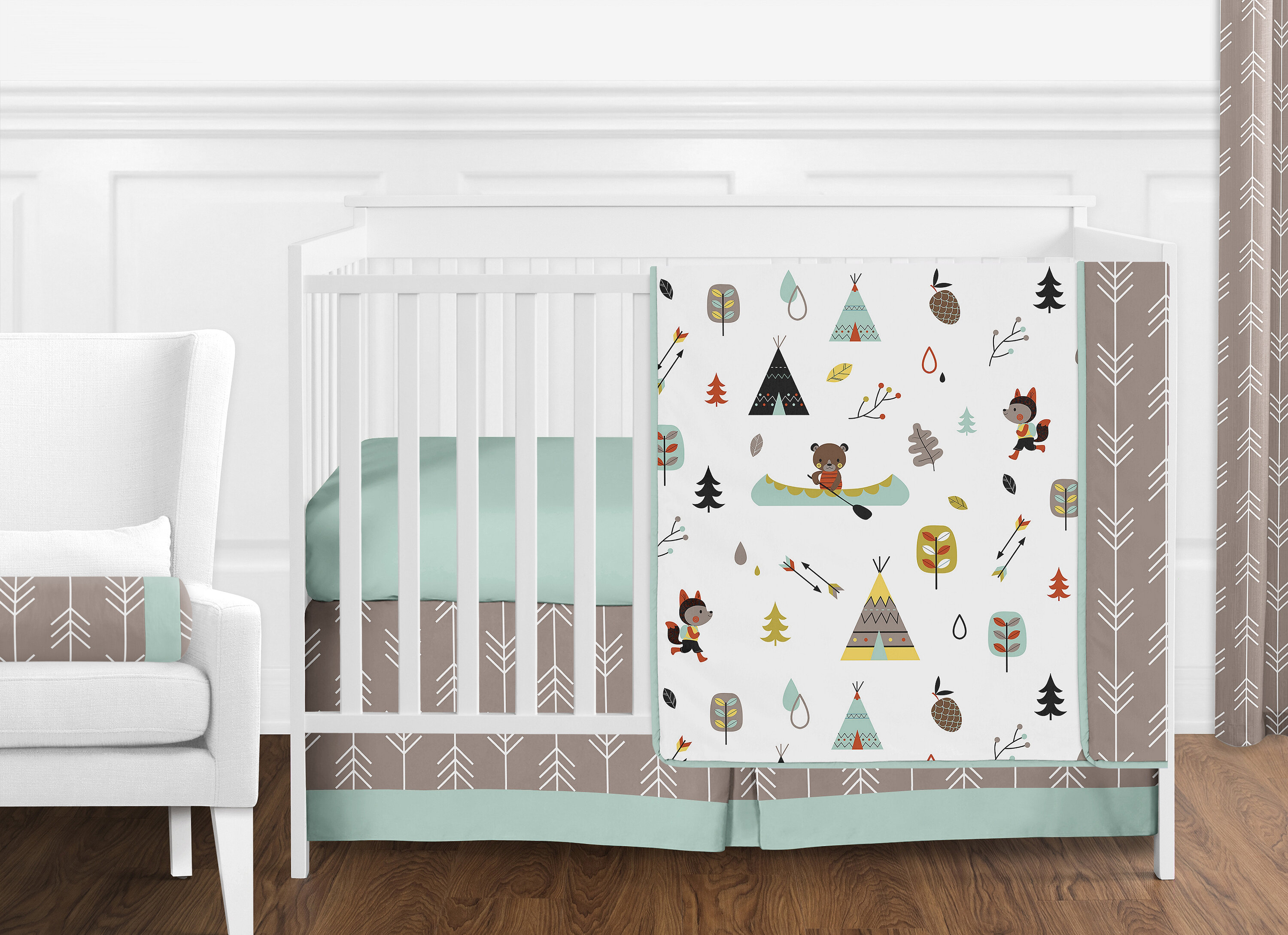 Sweet Jojo Designs Outdoor Adventure 11 Piece Crib Bedding Set