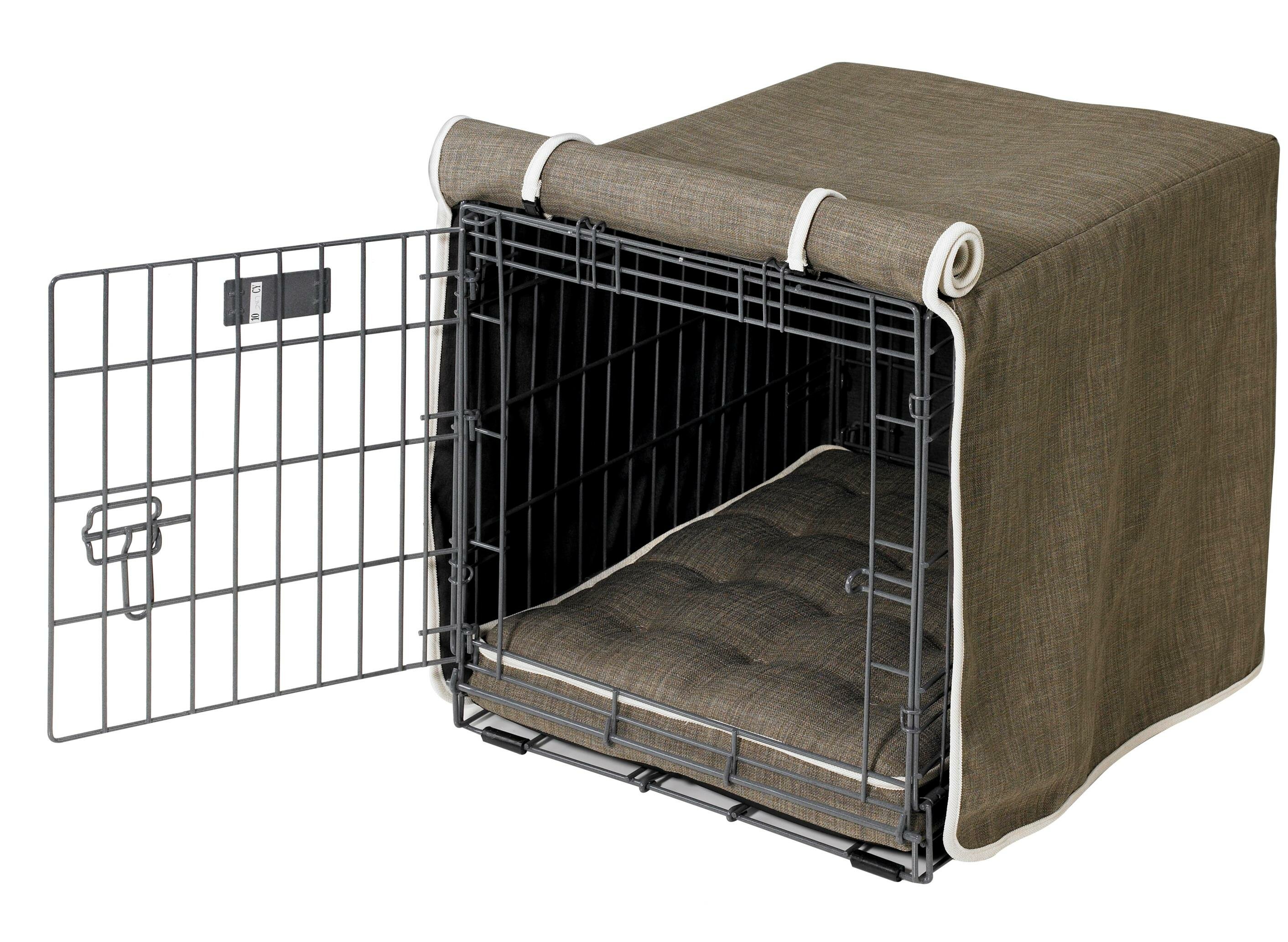 covering a dog's crate