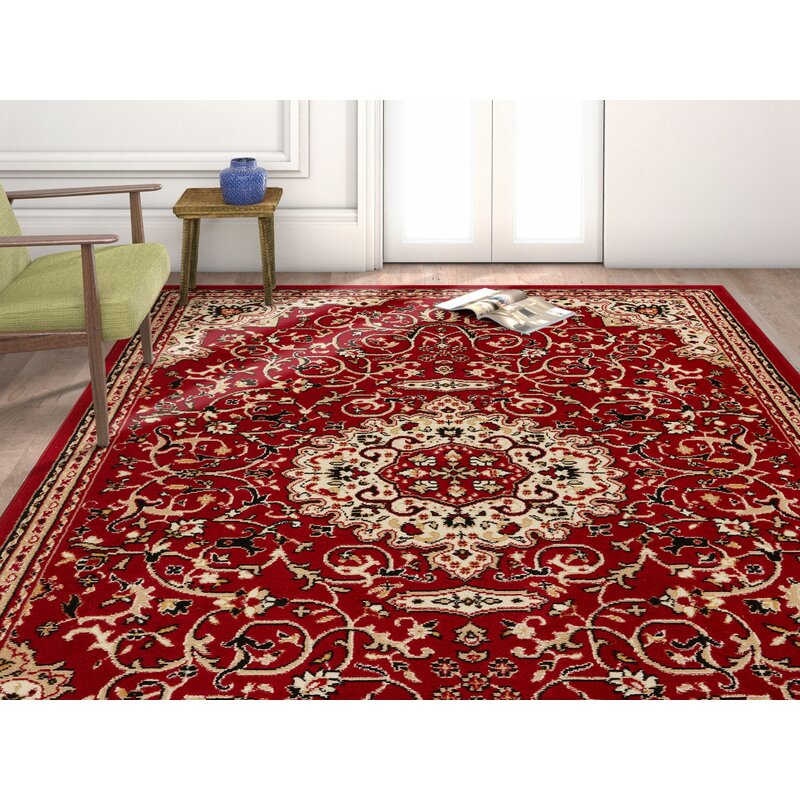 Well Woven Persa Isfahan Medallion Red Area Rug & Reviews | Wayfair