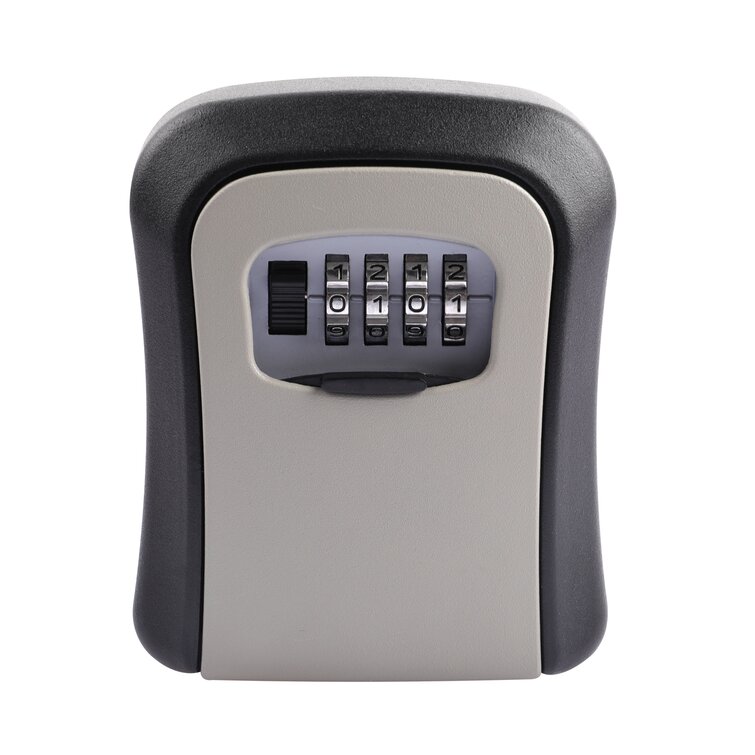 Key Storage Lock Box Wall Mounted Key Holder with 4-Digit Combination 