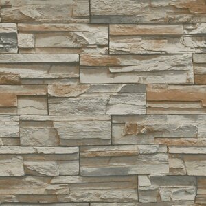 Natural Elements 33' x 20.5 Flat Stone Wallpaper