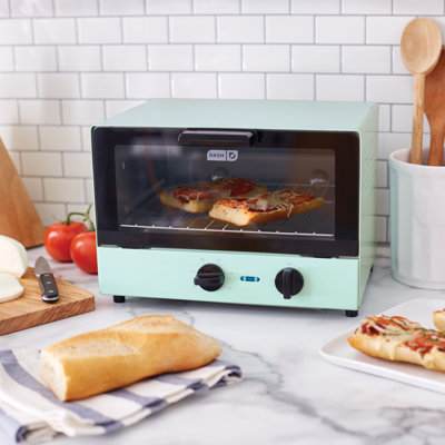 DASH 4 Slice Toaster Oven  Color: Aqua
