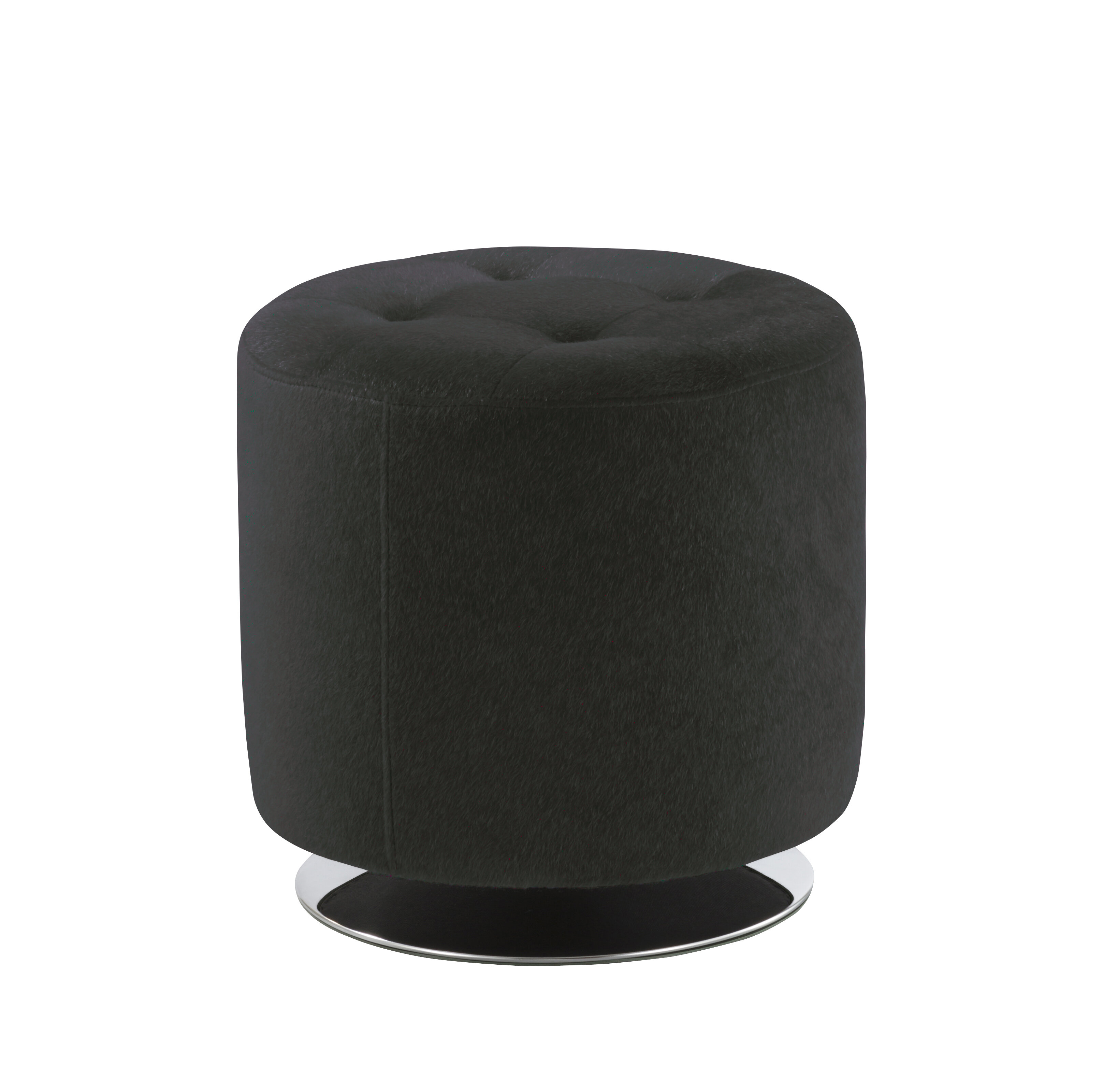 Black Round Ottomans Poufs You Ll Love In 2020 Wayfair