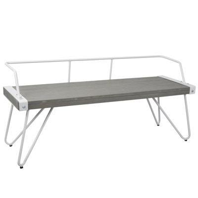 Laurel Foundry Modern Farmhouse Abigale Low Back Metal Bench Color