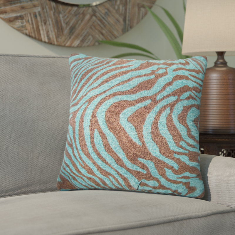 Bloomsbury Market Delrick Zebra Print Throw Pillow Cover Wayfair