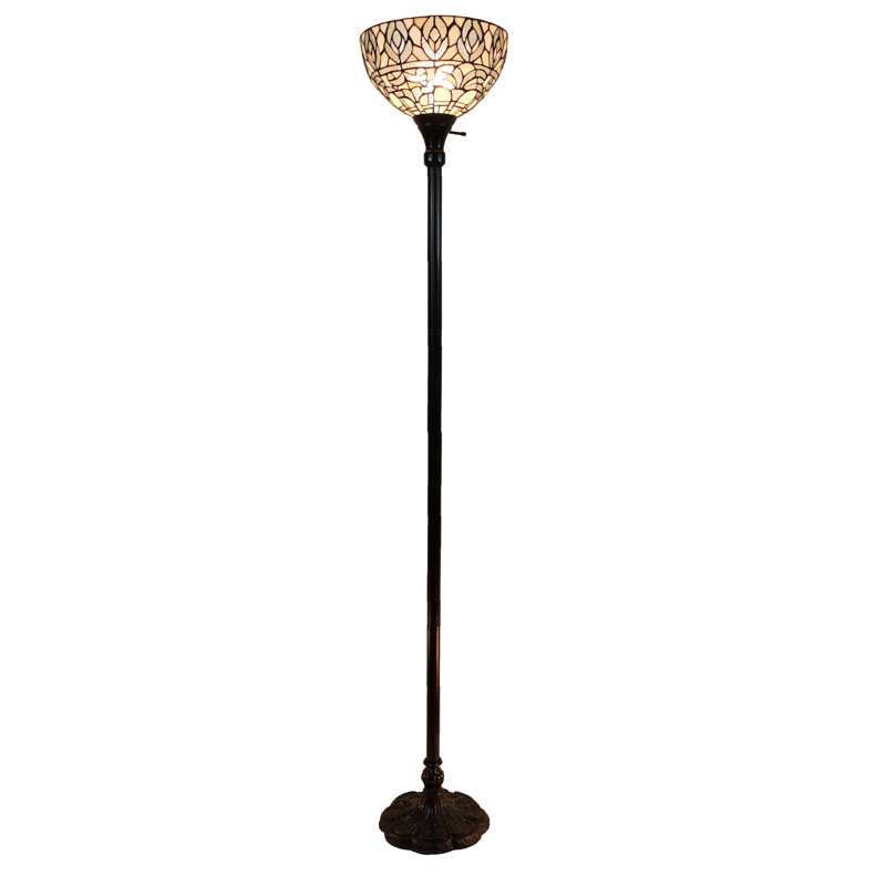 Astoria Grand Henslee Tiffany Style 72 Torchiere Floor Lamp Wayfair