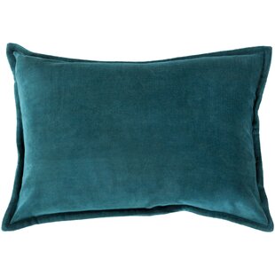 teal velvet pillow