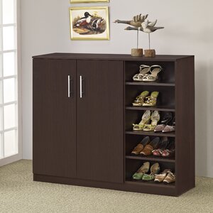 Zachery 15-Pair Shoe Storage Cabinet