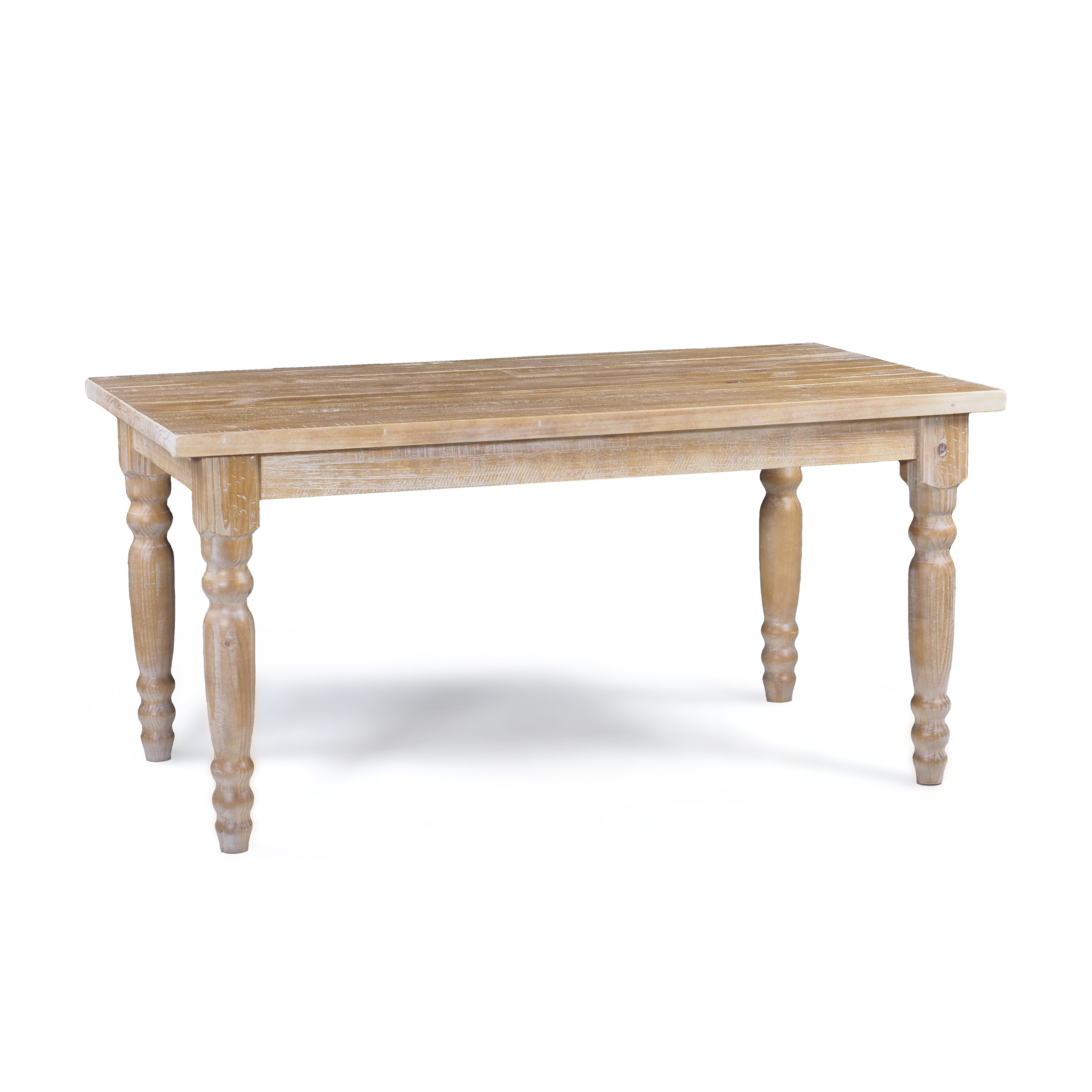 Wood Furniture Valerie 63'' Pine Solid Wood Table & Reviews | Wayfair