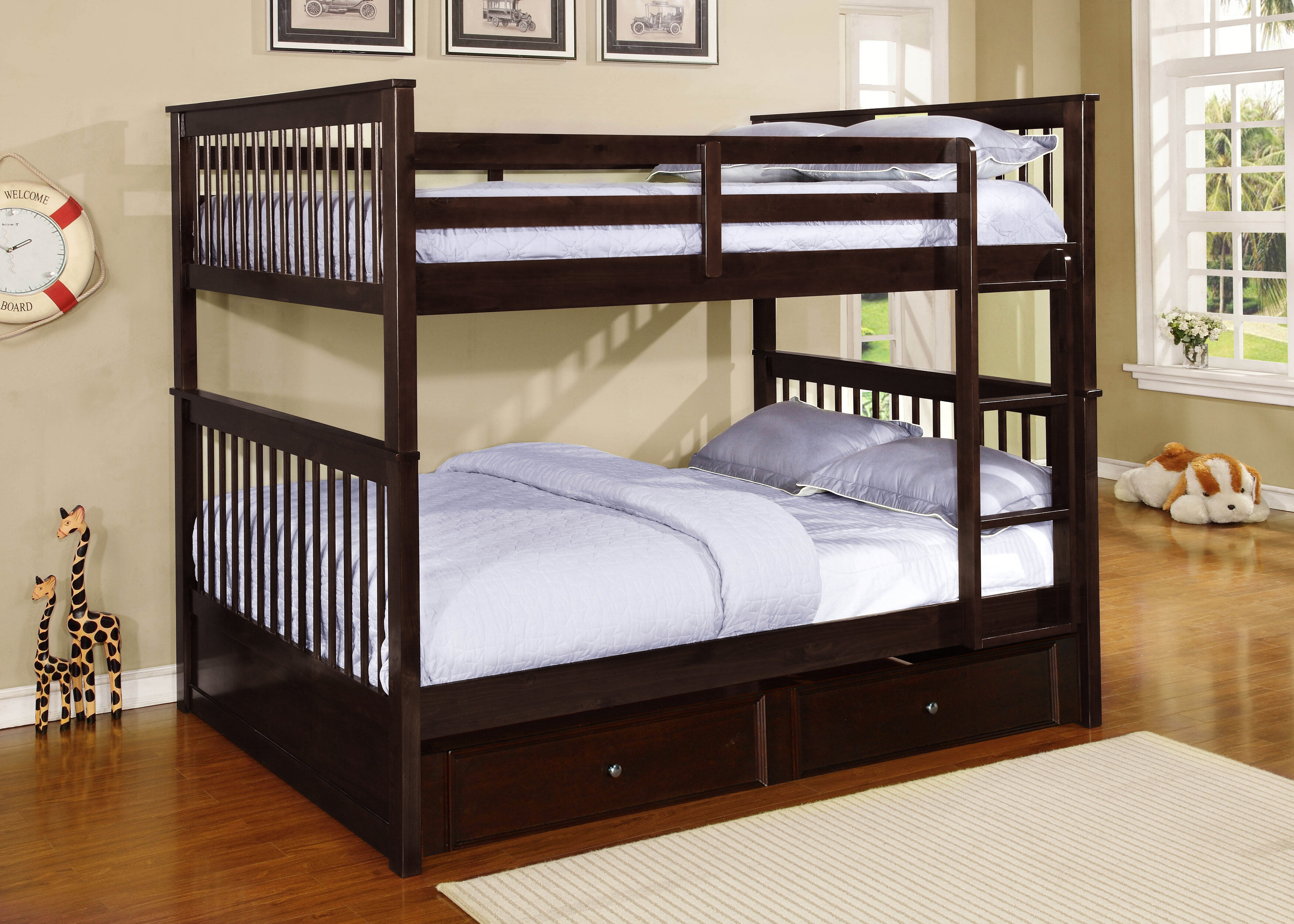 Vicky Full Bunk Bed With Trundle