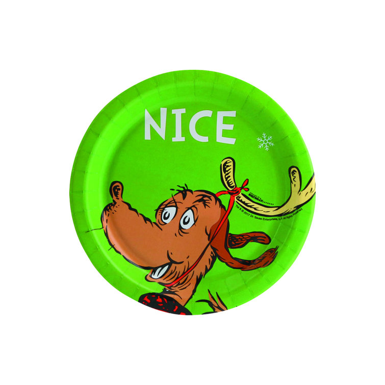 Oriental Trading Company Grinch Nice Basic Paper Disposable Dessert