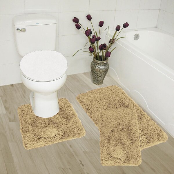 Bath Rug 18 X 30 Taupe Color 1 Piece Nova Home Collection Non