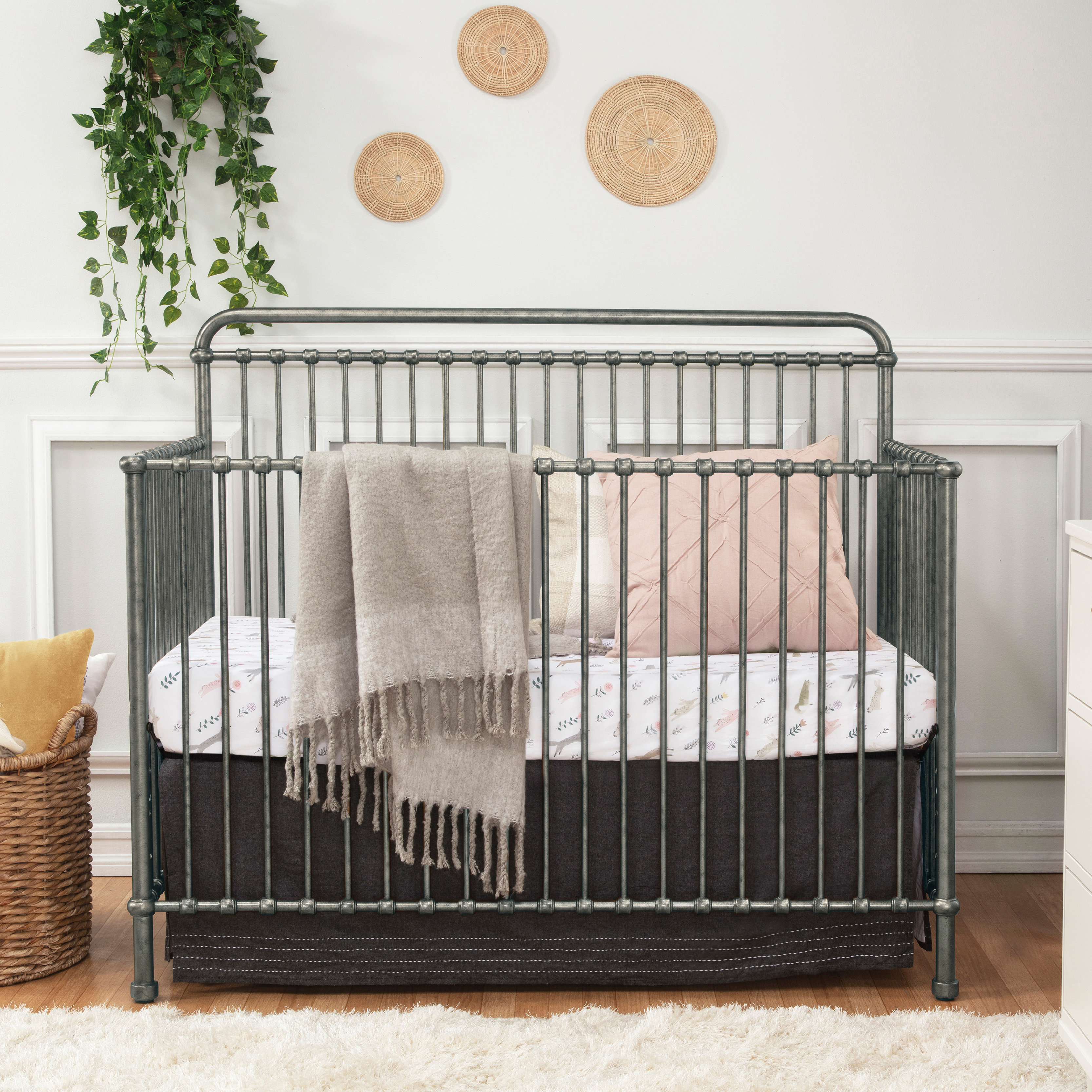 iron convertible crib