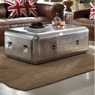 Coffee Table Decorative Trunks You Ll Love Wayfair Dunphy Aluminum Coffee Table