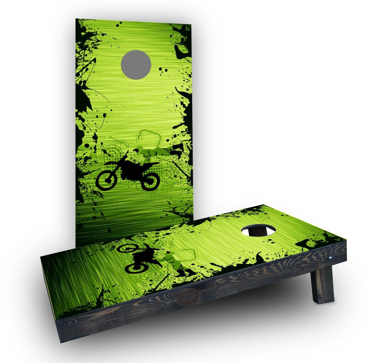 Custom Cornhole Boards Motocross / Dirt Bike Themed Cornhole Game Set ...