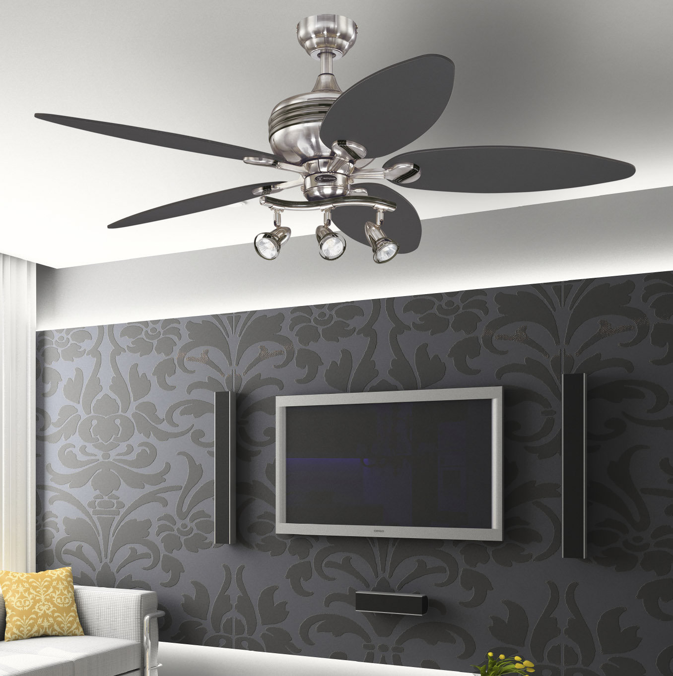 Latitude Run 52 Fredericksen 5 Blade Ceiling Fan With Light Kit