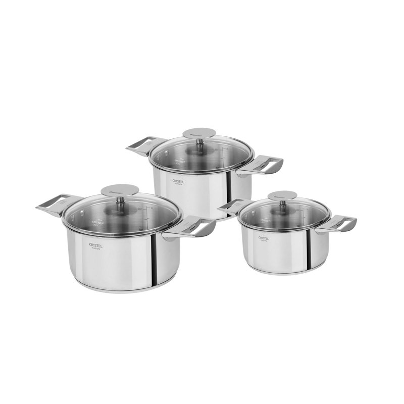 Cristel Casteline Pot Set With Lid Wayfair
