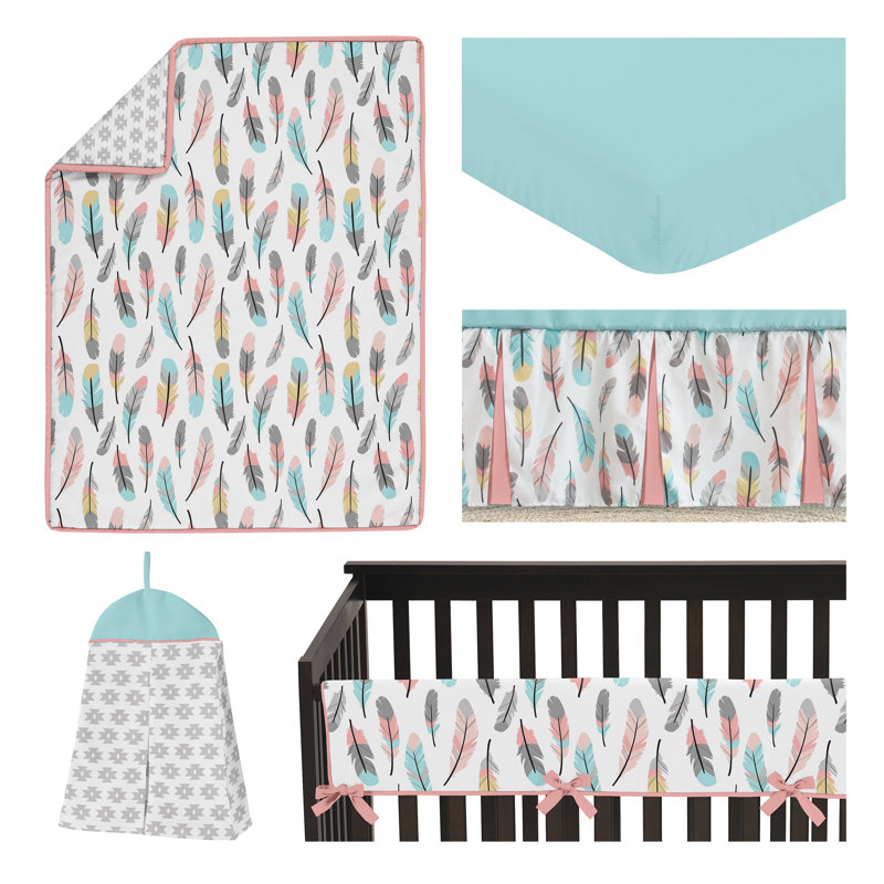 feather crib bedding set