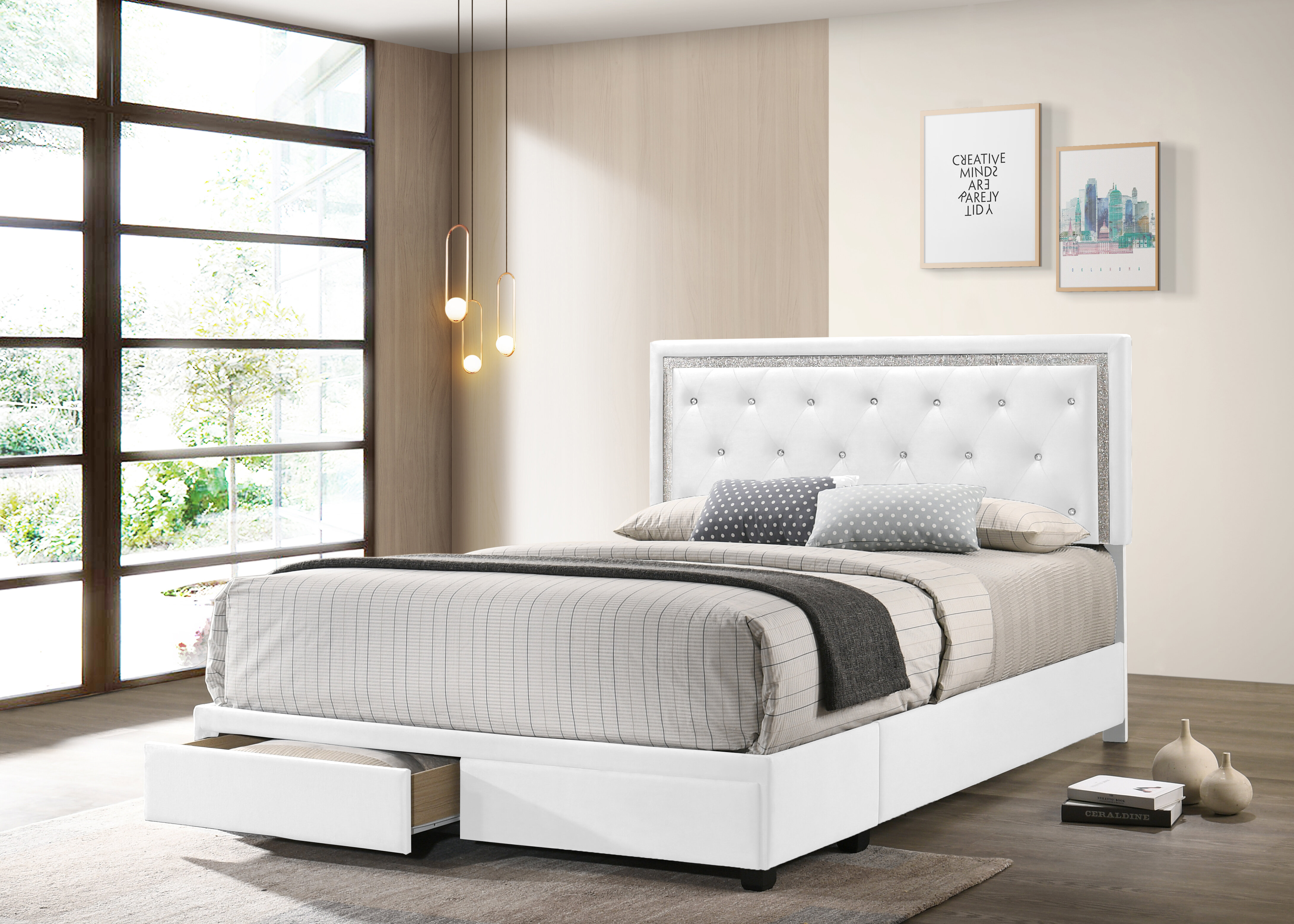 Red Barrel Studio® Butera Upholstered Storage Platform Bed 