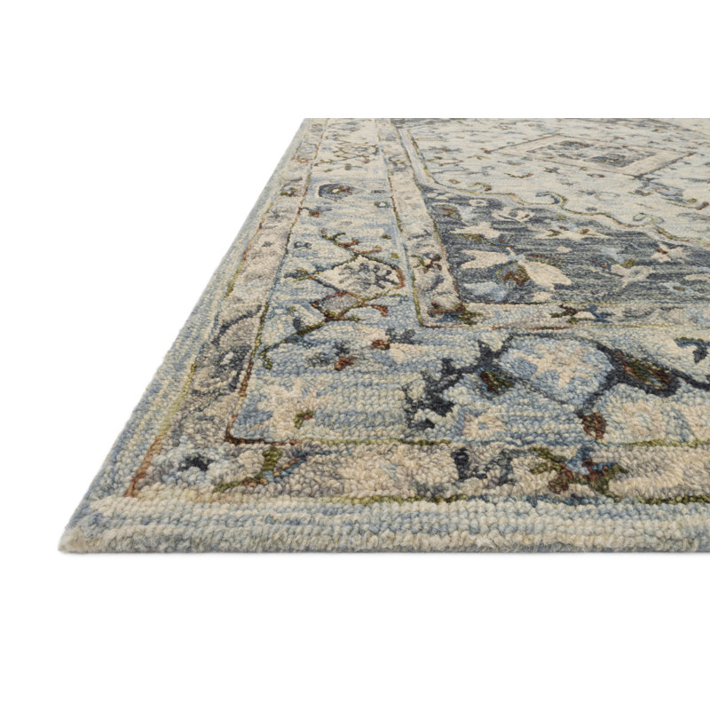 World Menagerie Veronika Hand Hooked Wool Carbon Sand Gray Area Rug Reviews Wayfair