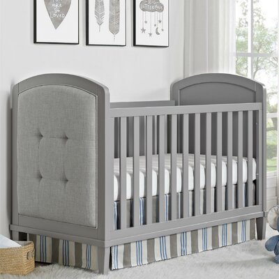 Harriet Bee Alerton 3 In 1 Convertible Crib Color Gray