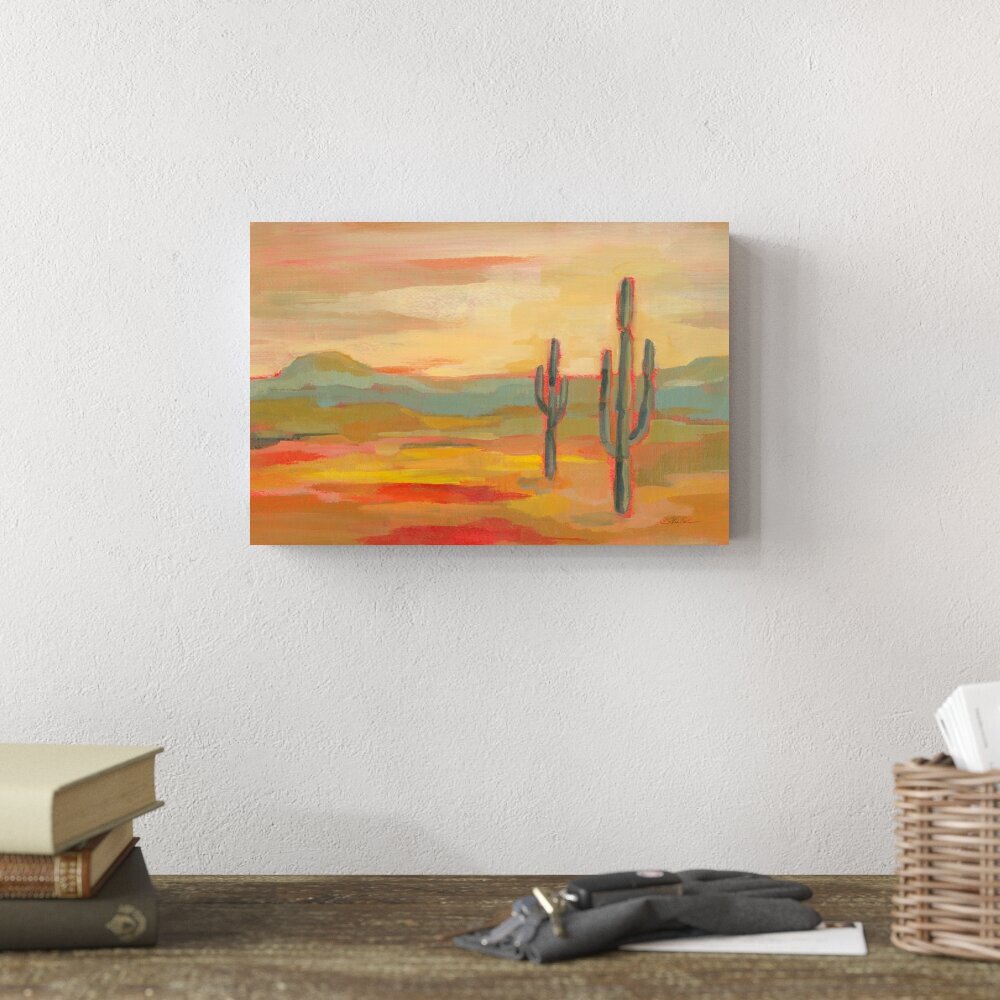 Union Rustic Desert Saguaro by Silvia Vassileva - Wrapped Canvas ...