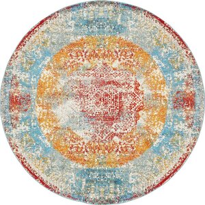 Hartell Blue Area Rug