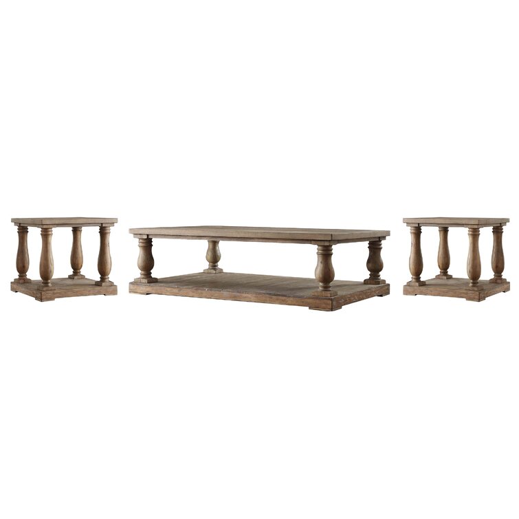 Lark Manor Sannoise 3 Piece Coffee Table Set Wayfair