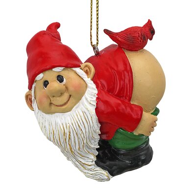 Design Toscano Loonie Moonie Gnome Holiday Ornament