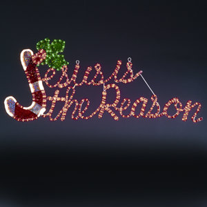'Jesus Is The Reason' Decorative Light Motif